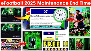 Maintenance End Time Today In eFootball  eFootball Server Maintenance Maintenance End Time Today [upl. by Illah135]