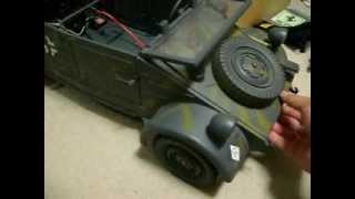 16 RC KUBELWAGEN front suspension test [upl. by Brigg5]