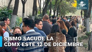 Se registra sismo en la CDMX [upl. by Aihsekat]