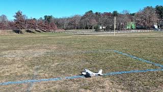 A very windy day that flipped and broke the wing  MD Hobby E0717 [upl. by Irrab]