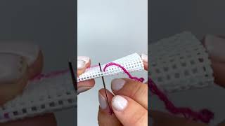 How To Do a Needlepoint Binding Stitch [upl. by Nerhtak695]