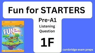 FUN for STARTERS Listening Question 1F  FULL AUDIO  with ANSWERS  avec RÉPONSES [upl. by Nairrod]