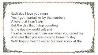 Cyndi Lauper  Heartaches by the Numbers Lyrics [upl. by Kirstin]