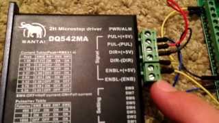 How to DB251205 bob breakout board and DQ542MA Driver cnc stepper [upl. by Julis622]