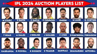 IPL 2024  List of All Auction Players List for the IPL 2024  IPL 2024 Auction Players List [upl. by Seira]