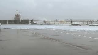 Gorleston pier Norfolk Storm Ciarán 02112023 [upl. by Bathesda]