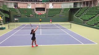 【兵庫国際①F】Zongyu Li 対 Lian TRAN 2018 兵庫国際ジュニアテニス① 女子シングルス決勝 [upl. by Ametaf]