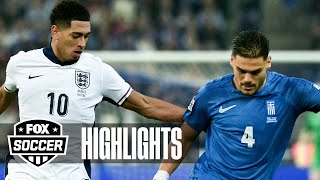 Greece vs England UEFA Nations League Highlights  FOX Soccer [upl. by Sollows]