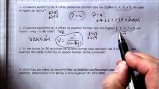 Permutación Variación Combinación y Principio Multiplicativo [upl. by Nnylireg318]