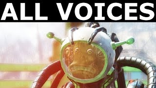 Fallout 4 Automatron  All Automatron Voices [upl. by Madelaine]