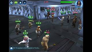 SWGOH TW Ewok Princess Kneesaa Omicron vs CLS Team [upl. by Adle]