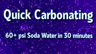 Quick Carbonation Setup Soda Water [upl. by Getter791]