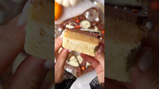 Millionaires shortbread but make it spooky for Halloween 🎃👻 baking recipe halloween shorts [upl. by Imak]