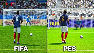 PAUL POGBA Penalty • FIFA vs PES 20132023 [upl. by Nnelg]