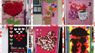 50 IDEAS PARA DECORAR LA PUERTA DEL SALON EL DIA DE SAN VALENTIN DIA DEL AMOR DIA DE SAN VALENTIN [upl. by Notla]