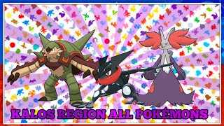 How To Evolve Pokémon  Generation 6 Kalos Region Animated 3D Shiny Sprites [upl. by Waltner]