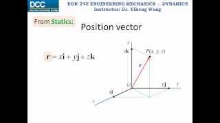 Dynamics Lecture 02 Particle kinematics Rectilinear continuous motion part 1 [upl. by Aicssej501]