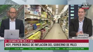 Hoy primer índice de inflación del gobierno de Milei El análisis de Damián Di Pace [upl. by Laure]