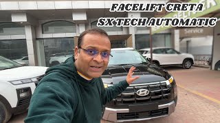 FACELIFT CRETA SX TECH AUTOMATIC 2024  Different from Manual  Detailed Walkaround amp Review [upl. by Ardelis]