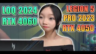 LOQ 2024 RTX 4060 vs Legion Y9000p RTX 4050 Chơi game chọn máy nào   Hỏi đáp 77 [upl. by Checani810]