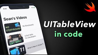 UITableView Tutorial w Custom Cells  Programmatic  Swift 5  Xcode 11 [upl. by Alrak]