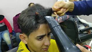 Teach  hairdressing for beginners step by step تعلم استشوار الشعر حلاقين مصر [upl. by Hannej]