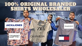 Cheapest 100 original export surplus shirt wholesaler in Bangladesh amp India [upl. by Aronel]