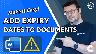 How To Set Expiry Dates In Your Word Documents [upl. by Apeed771]