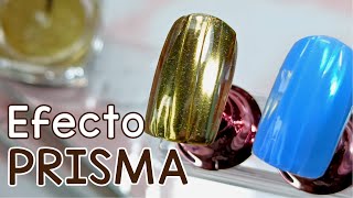 Efecto PRISMA en UÑAS  Muy FÁCIL de hacer ✨ Diseño y decoración de uñas [upl. by Greenfield]