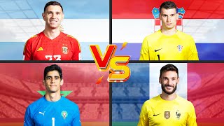 Emiliano Martínez 🆚 Hugo Lloris 🆚 Dominik Livaković 🆚 Yassine Bounou [upl. by Pavier]