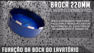 Broca Diamantada Serra Copo Mármore e granito JRC Diamantados [upl. by Steele]