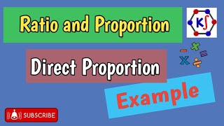 Direct Proportion  Ratio and Proportion maths wordsproblem [upl. by Roumell345]