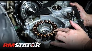 How To Install an Arctic Cat 400 amp Suzuki Eiger ATVs Heavy Duty Improved Stator Flywheel RM11502 [upl. by Owens]