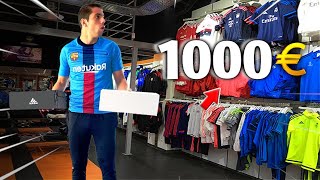 ON PREND 1000 EUROS DAFFAIRES DE FOOT VLOG😱 [upl. by Anayeek143]