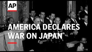 AMERICA DECLARES WAR ON JAPAN  SOUND [upl. by Webster]