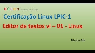 Como usar o Editor de Textos Vi 01  Linux [upl. by Elraet]