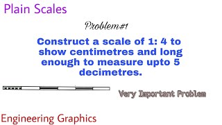 5 Construction of a Plain Scale  Problem1 [upl. by Destinee803]