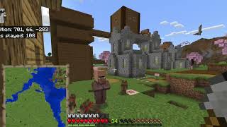 Minecraft survival  planting my trees [upl. by Hamirak]