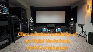 Customer submitted video of his home theater with our DMP02 media player movie poster app [upl. by Nelg383]