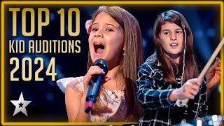 TOP TEN Kid Auditions 2024  Kids Got Talent [upl. by Lirva]