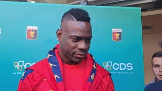 Mario Balotelli è arrivato a Genova quotSono carico spero di essere pronto prestoquot [upl. by Damek]