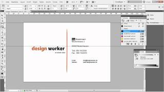 Visitenkarte in InDesign erstellen TutorialVorlage Teil 22 [upl. by Assil]