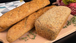 Meine Großmutter hat auf Weise Vollkornbrot gebacken und 100 Jahre alt geworden Kein Kneten Eier [upl. by Ianthe433]