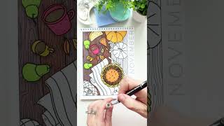 12 Month Coloring Calendar by A Brighter Year coloringbookforadults coloringbooksforadults [upl. by Akimik375]