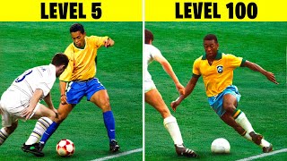 Skills Comparasion Ronaldinho vs Pelé  Dribbling Passing Shots amp Goals [upl. by Ramoh810]