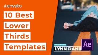 10 Best Lower Thirds Templates for After Effects 2020 [upl. by Ranita]