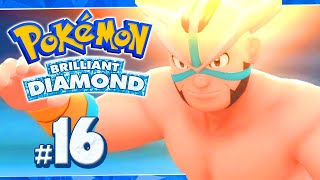 Pokemon Brilliant Diamond Part 16 CRASHER WAKE GYM BATTLE Gameplay Walkthrough [upl. by Aidualk]