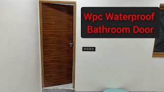 WPC Waterproof Bathroom Door [upl. by Enaitsirk]