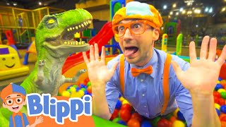 Blippi Visits an Indoor Playground Kinderland  Blippi Full Episodes  Educational Videos for Kids [upl. by Yllak]