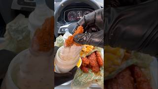 A lot of Wingstop ranch 🔥🍗 asmr food mukbang [upl. by Wu]